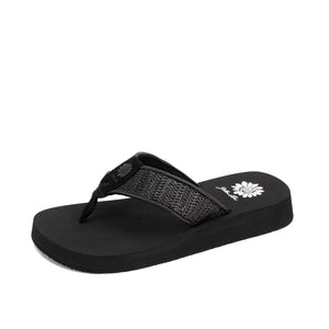 Black Yellowbox Flip Flops