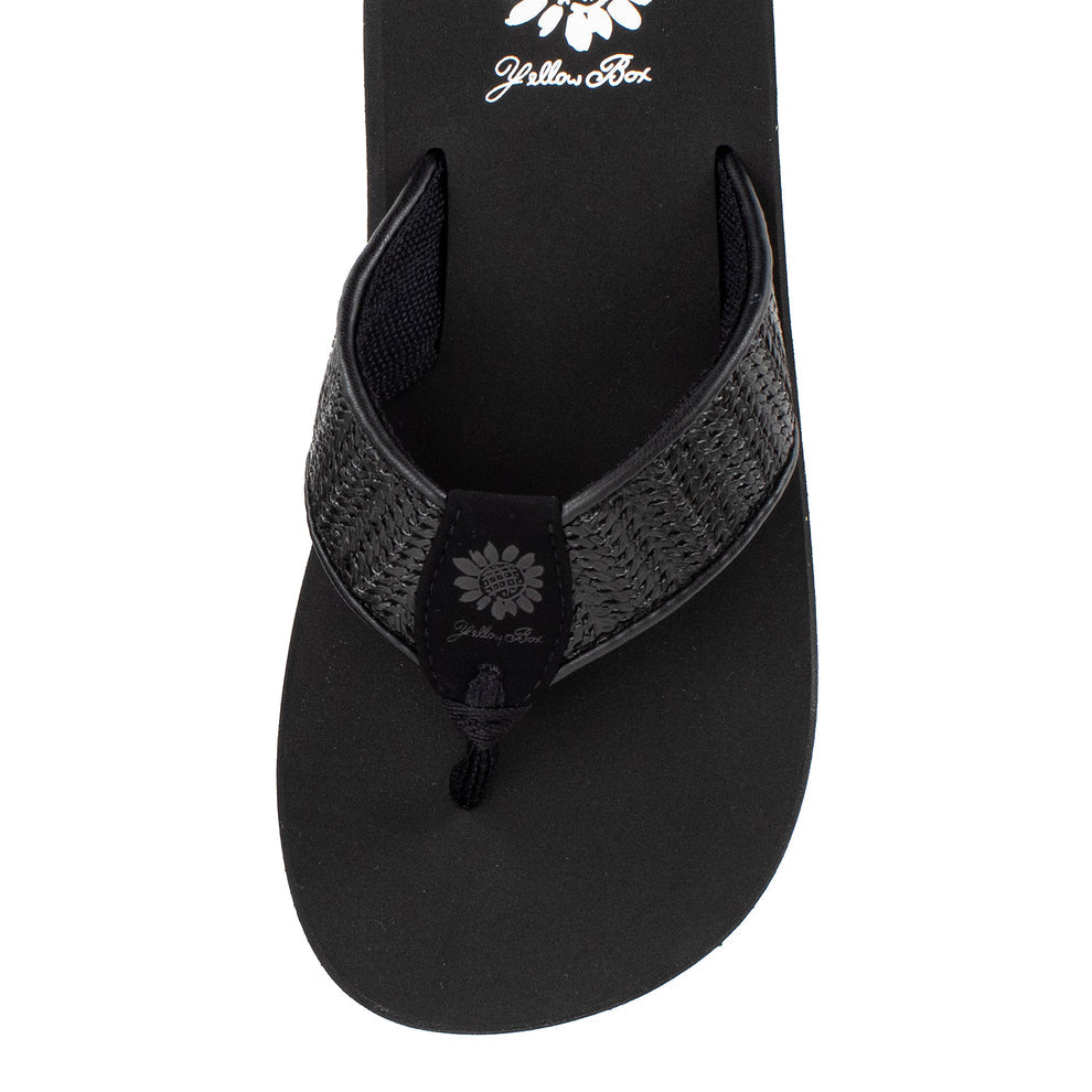 Black Yellowbox Flip Flops