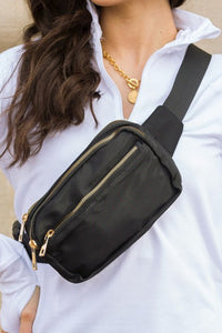 Black Multi Pocket Crossbody