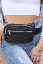 Load image into Gallery viewer, Black Multi Pocket Crossbody