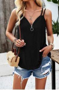 Black Zipper Tank