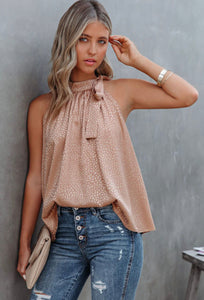 Rose Gold Leopard Top