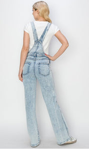 Risen Light Washed Overalls