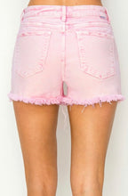 Load image into Gallery viewer, Risen Acid Wash Pink Shorts