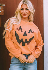 Corded Pumpkin Top