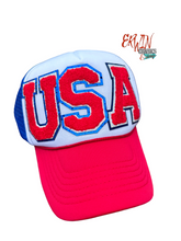 Load image into Gallery viewer, USA Trucker Hat