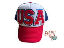 Load image into Gallery viewer, USA Trucker Hat