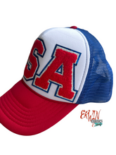 Load image into Gallery viewer, USA Trucker Hat