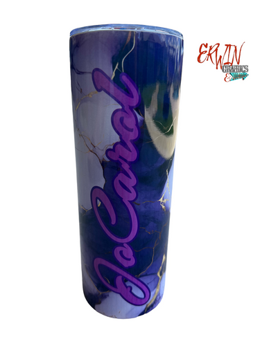 Purple Marble Tumbler