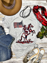 Load image into Gallery viewer, (COLLECTIVE) Patriotic Cowboy Tee