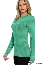 Load image into Gallery viewer, Ribbed Long Sleeve Top (different color options)