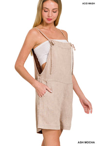 Knot Strap Romper Overalls