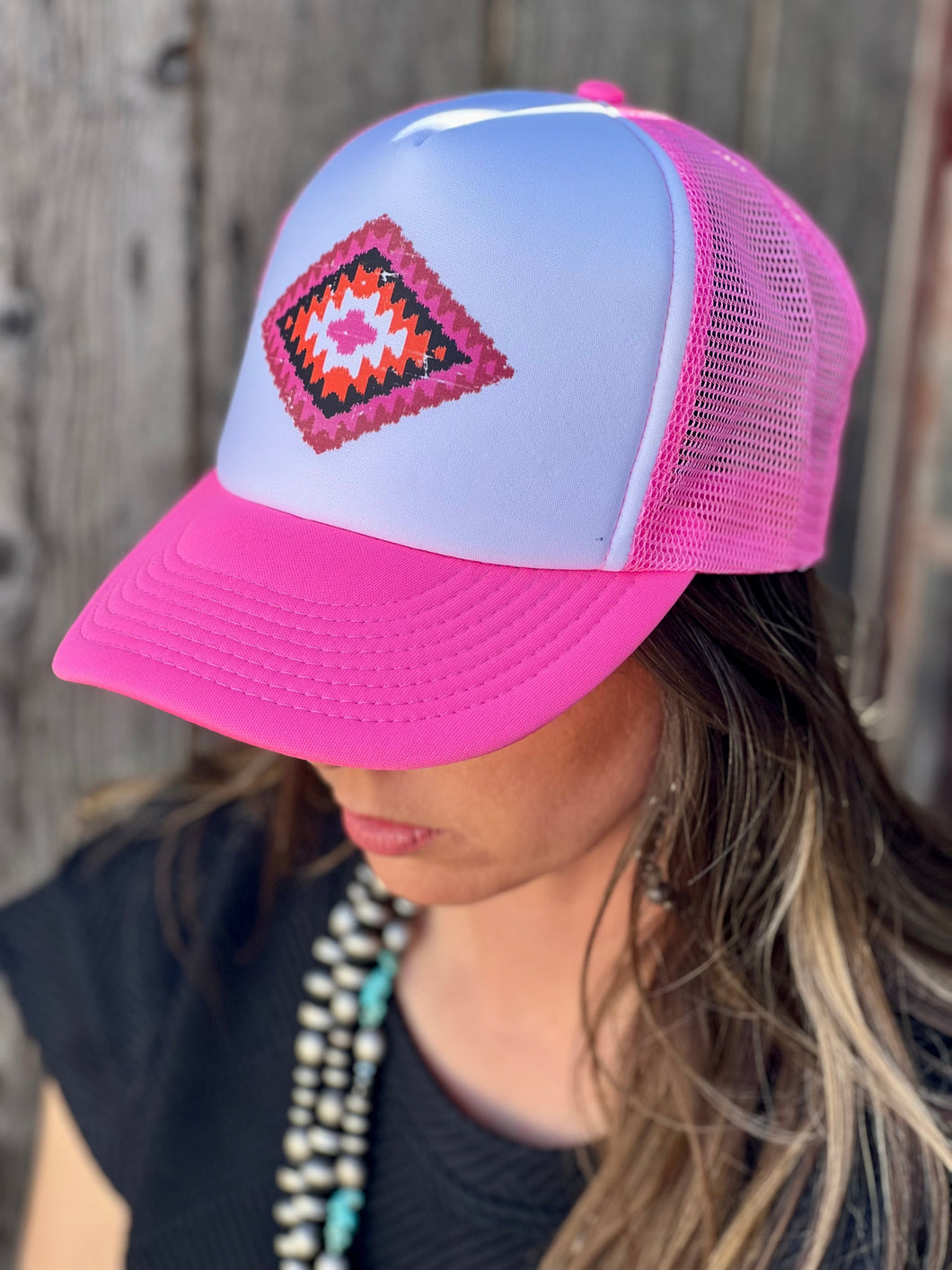 (COLLECTIVE) Cheyenne Aztec on Foam Trucker Cap