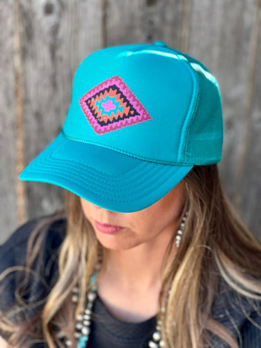 (COLLECTIVE) Cheyenne Aztec on Foam Trucker Cap