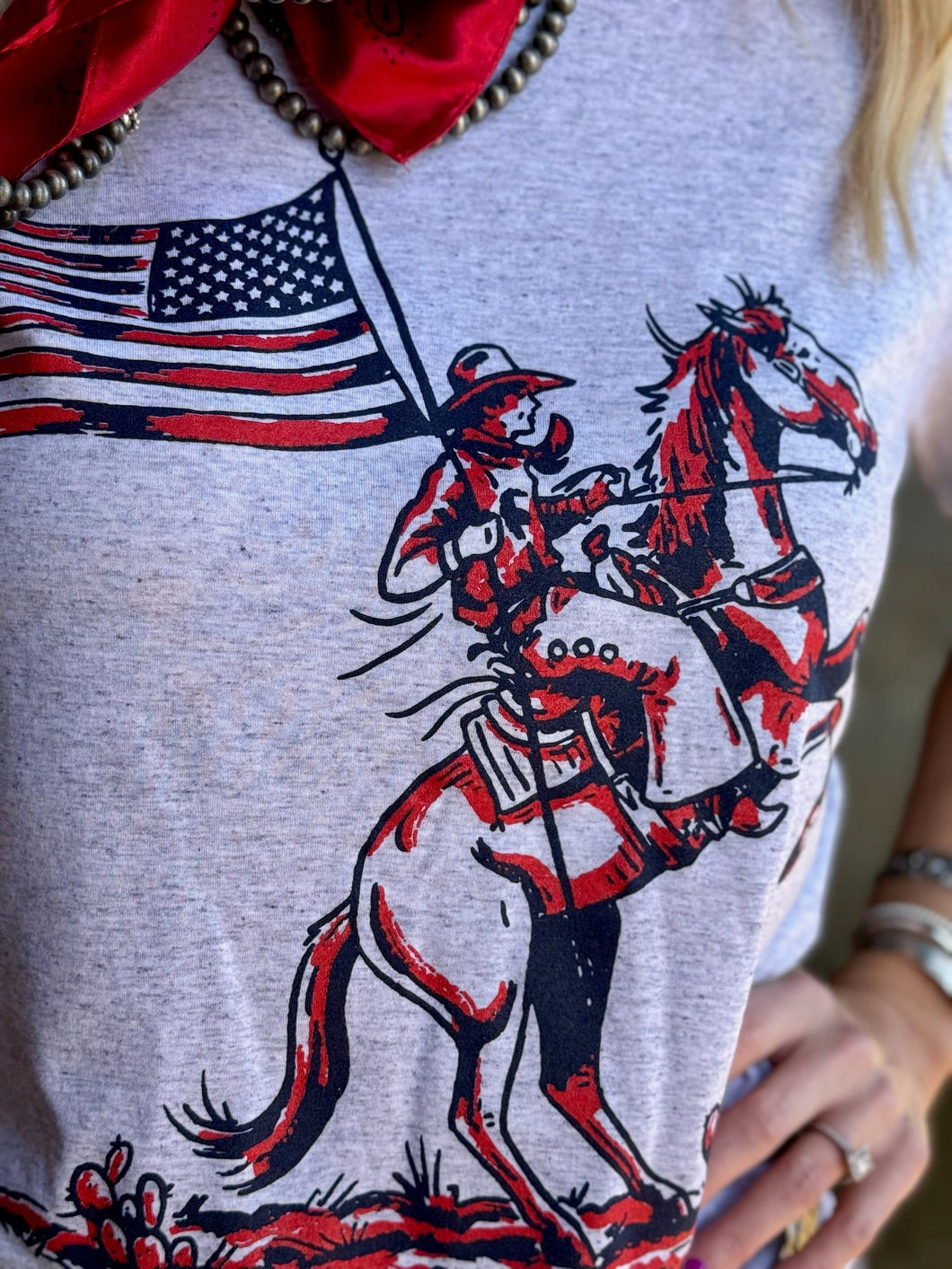 (COLLECTIVE) Patriotic Cowboy Tee