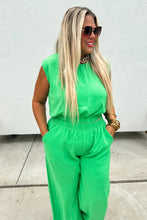 Load image into Gallery viewer, Summer Jumpsuit Pant Set (Available in BLACK or GREEN)