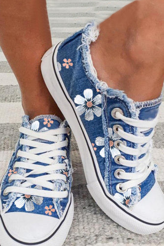 Floral Print Sneakers