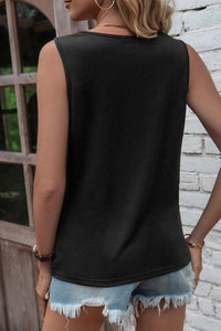 Black Laser Cut Tank