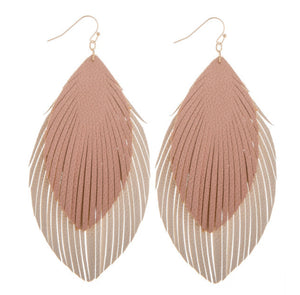 Double Feather Earrings