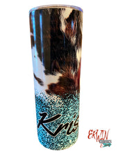 Load image into Gallery viewer, Cowhide Custom Tumbler