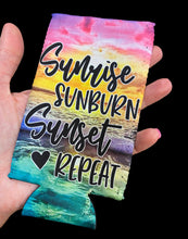 Load image into Gallery viewer, Sunrise Sunburn Sunset Repeat Koozie