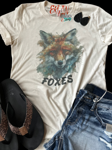 Watercolor Fox Tee