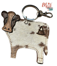 Load image into Gallery viewer, Custom Cowhide Keychains