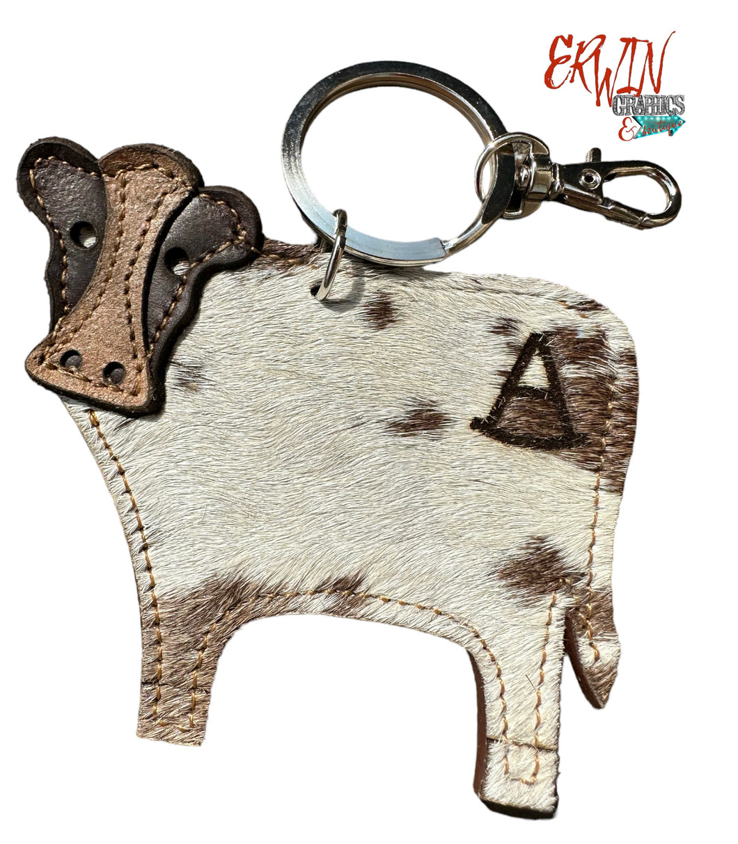 Custom Cowhide Keychains