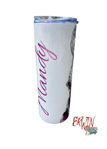 Custom Marble Name Tumbler