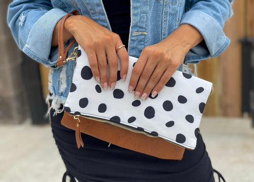 Polka Dot Clutch