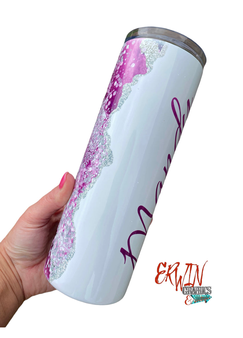 Custom Marble Name Tumbler