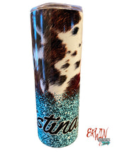 Load image into Gallery viewer, Cowhide Custom Tumbler