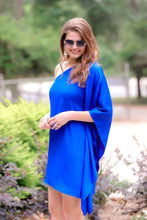 Load image into Gallery viewer, Royal Blue Off Shoulder Dress