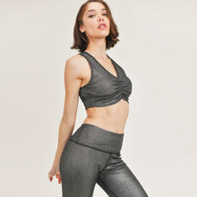 Load image into Gallery viewer, Matching Active Wear Metallic Leggings &amp; Bra